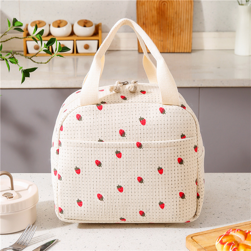 Bolsa de aislamiento térmico portátil de gran capacidad, bolsa de almuerzo, bolsa de almuerzo