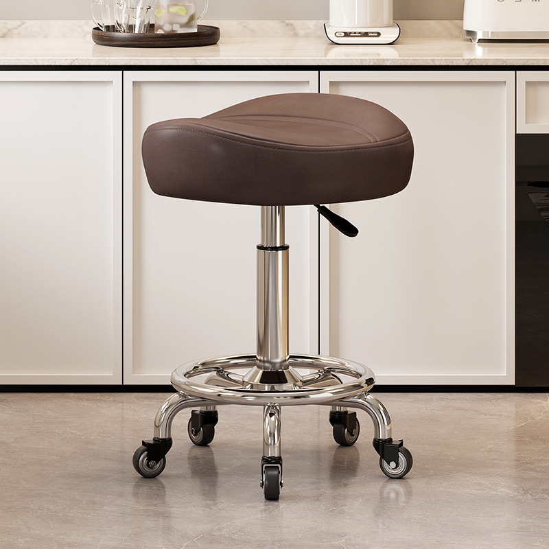 Taburete alto casero respaldo elevación silla giratoria polea cocina cocina cocina cajero taburete de barbero especial