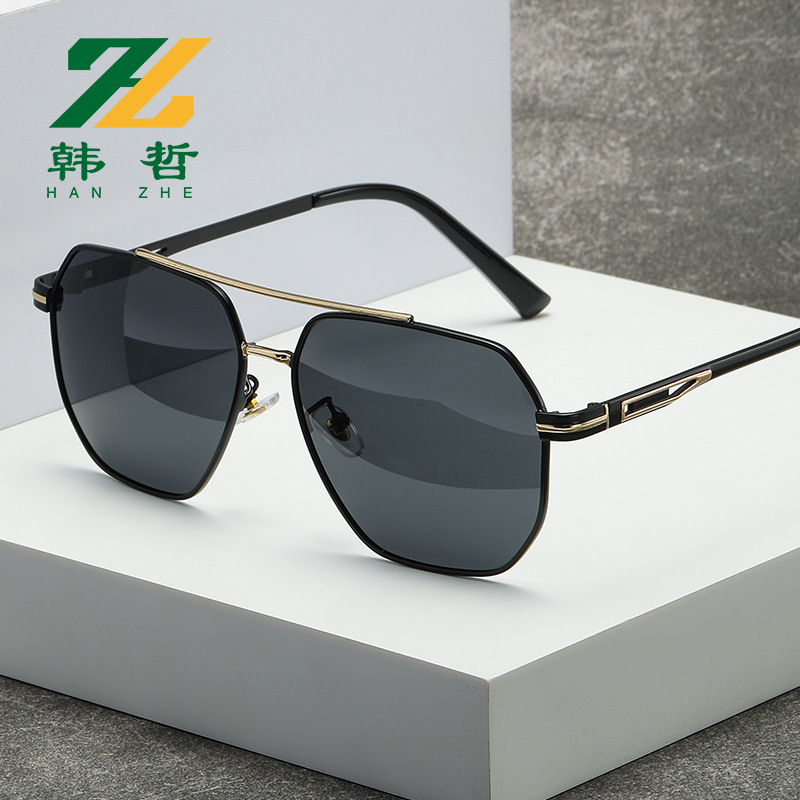 New Arrival Polarized Sunglasses for Men: Cute, Color-Changing Metal Design Perfect for Outdoor Fishing—Stylish, High-End European & American Fashion Eyewear
