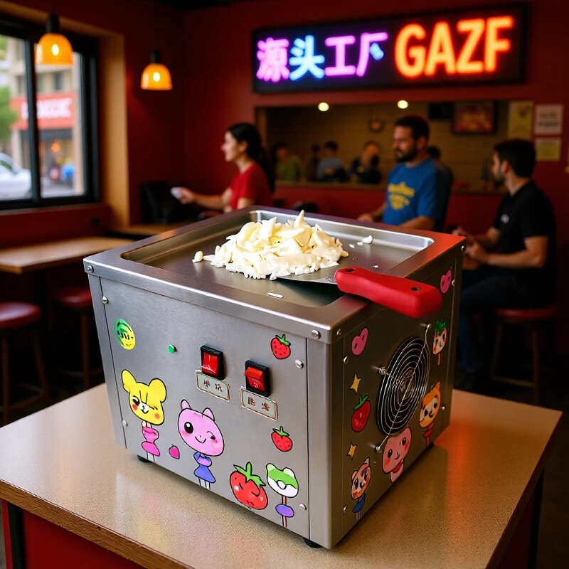 Cross-Border Exclusive Supply of Fried Ice Machines, Desktop Fried Yogurt Machines for Commercial and Home Use, Thick-Cut Fried Yogurt, Fruit Ice Cream Rolls Cross-Border Exclusive Supply of Fried Ice Machines, Desktop Fried Yogurt Machines for Commercial and Home Use, Thick-Cut Fried Yogurt, Fruit Ice Cream Rolls