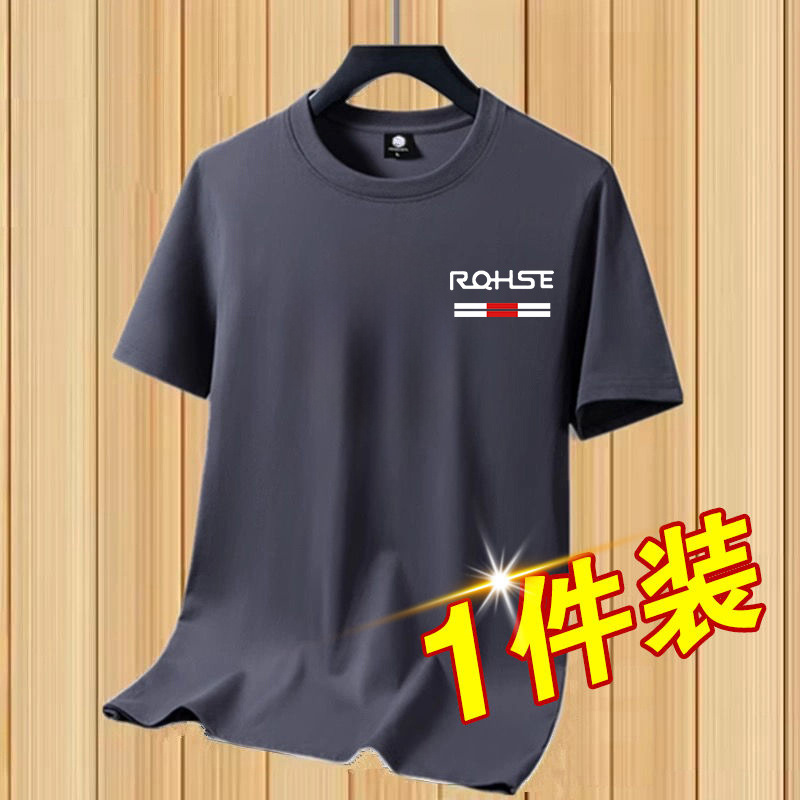 Origen Fabricante Camiseta de manga corta para hombre de verano Tendencia de alta gama Camiseta de media manga Ropa de hombre Camisa de fondo Ropa de hombre image 10