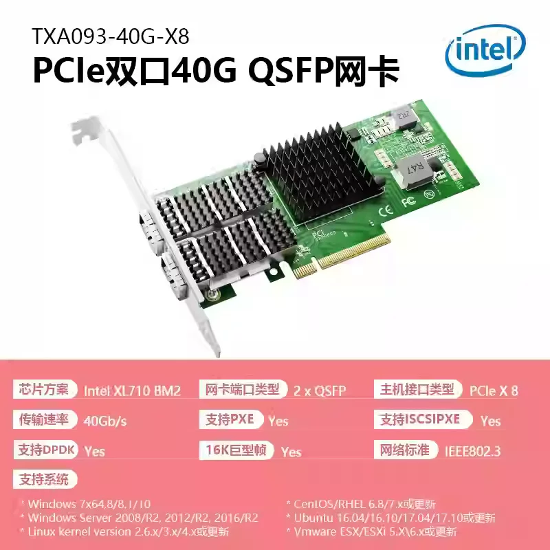 DIEWU 82599 одиночная/двойная портовая сетевая карта платформа - линия PCIE один порт SFP+10,000-размерная оптоволоконная сетевая карта сервера
