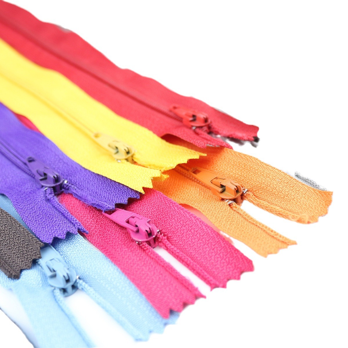 No. 3 nylon closed tail zipper suit pants casual pants placket pocket short zipper factory in stock wholesale