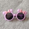 Children's fashionable cartoon sunglasses with bow, glasses suitable for men and women solar-powered, dress up