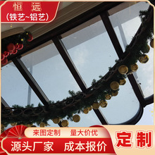 上海厂家直销铁艺 玻璃雨棚  钢结构雨棚 欧式铁艺阳篷亚克力雨棚