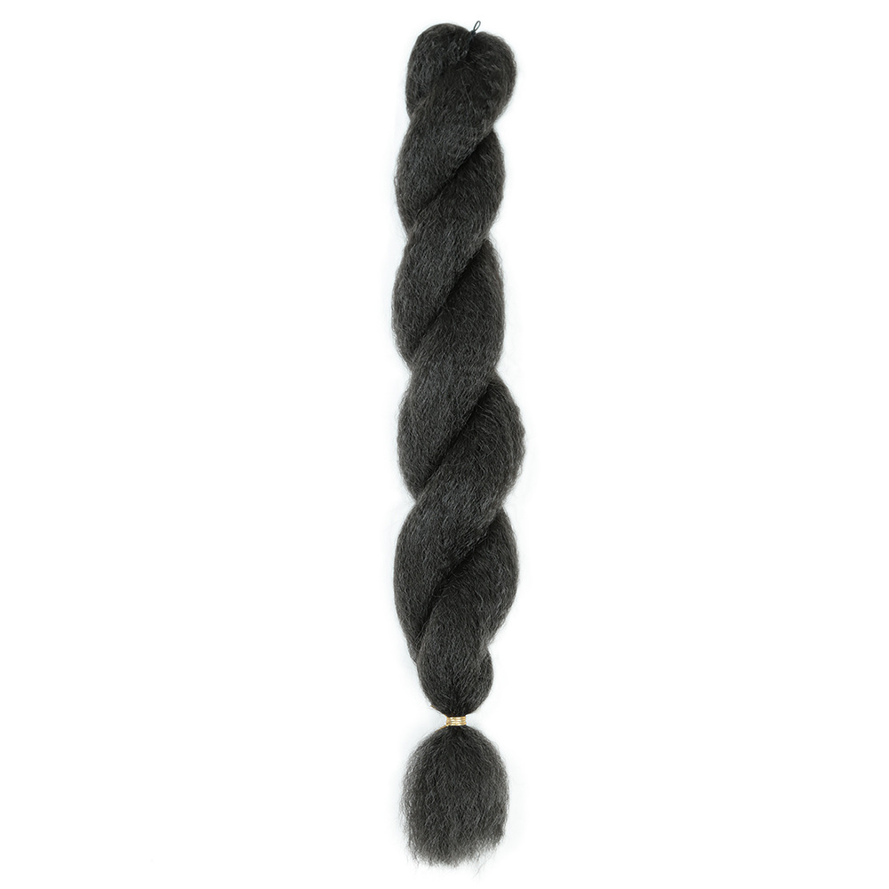 Peruica de trenza africana colorida de cabello de seda de baja temperatura 26 pulgadas de trenza de trenza grande trenza