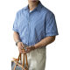 Yarn-dyed Plaid Holiday Travel Casual Work Short-sleeved Shirt Men's 2025 Spring and Summer New All-match Thin Shirt