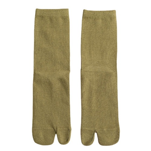 Two-toed socks, two-toed socks, toe socks, cotton mid-tube Japanese pig trotters split-toed socks for men and women, all-season flip-flops with heel