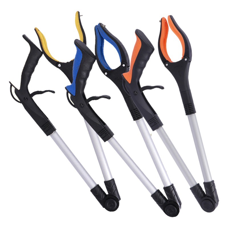 Factory Sanitation Magnetic Garbage Clip Color Joint Foldable Garbage Pliers Pickup High Altitude Pickup Clip Cigarette Clip