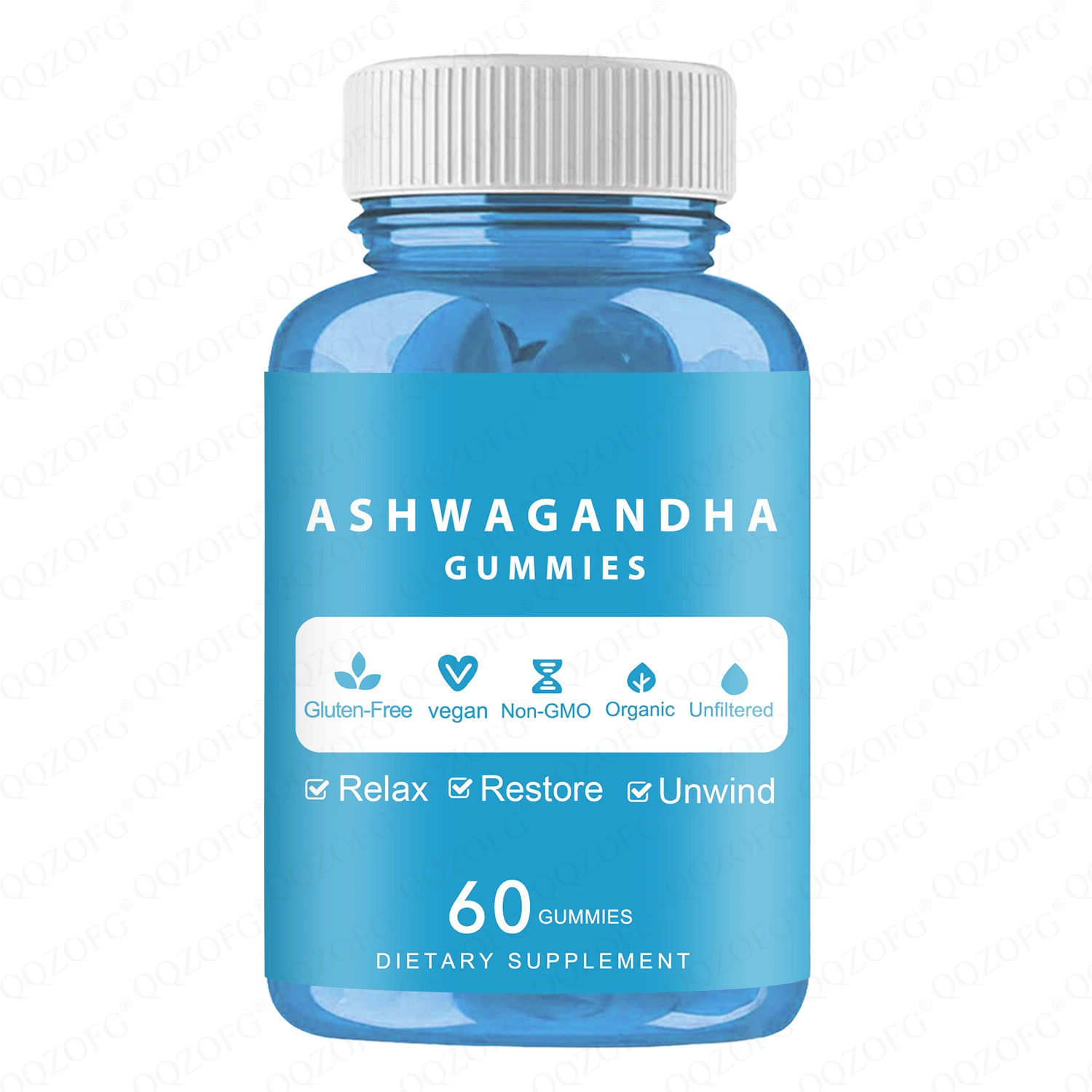 В наличии США TK Amazon популярные 60 жевательных конфет с ашвагандой от фабрики Ashwagandha GUMMIES