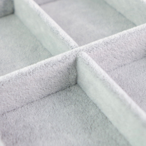 Suede jewelry tray necklace ring storage box jewelry tray jewelry storage display props jewelry rack