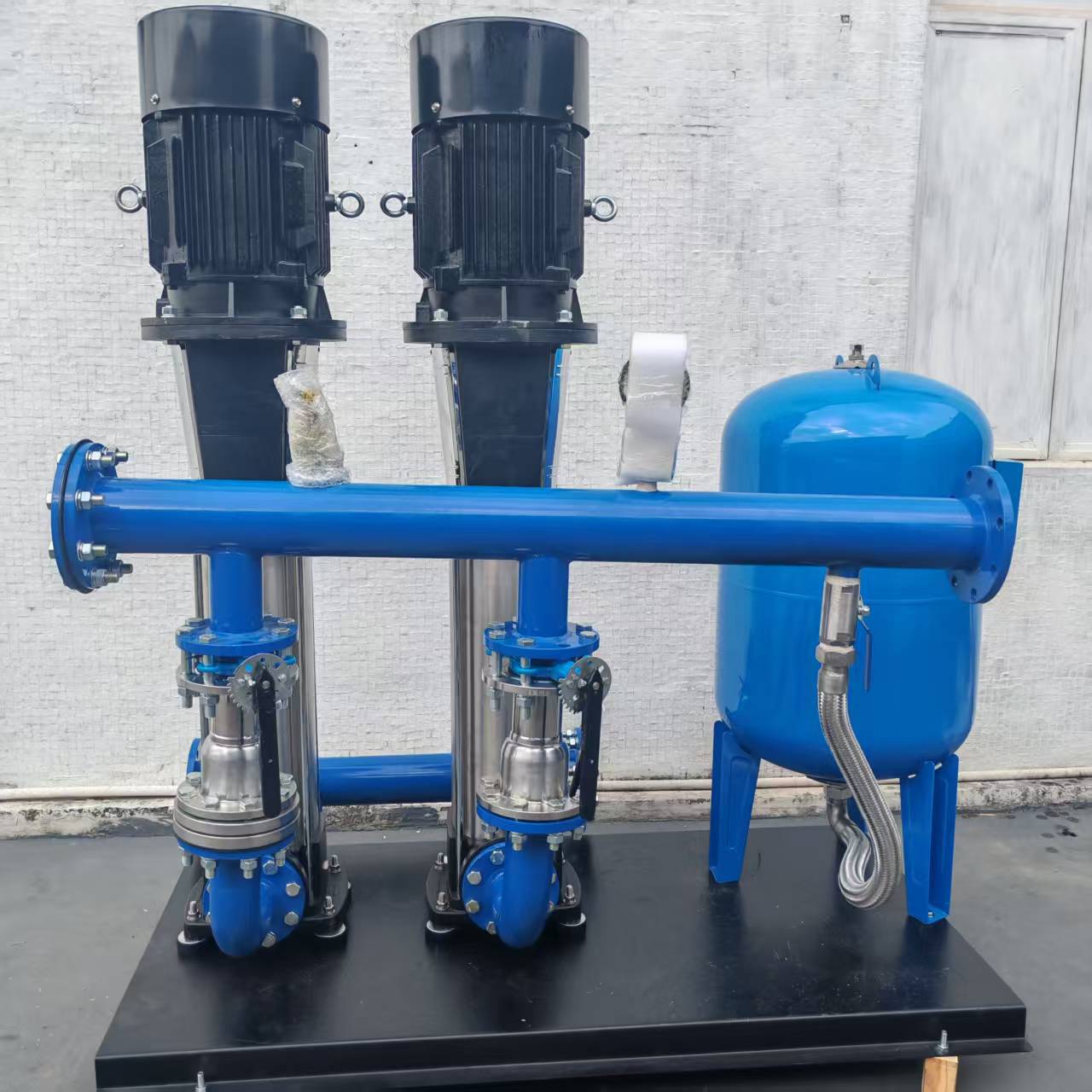 惠州沃德工地临时施工用水管道增压泵组 碳钢材质变频恒压控制