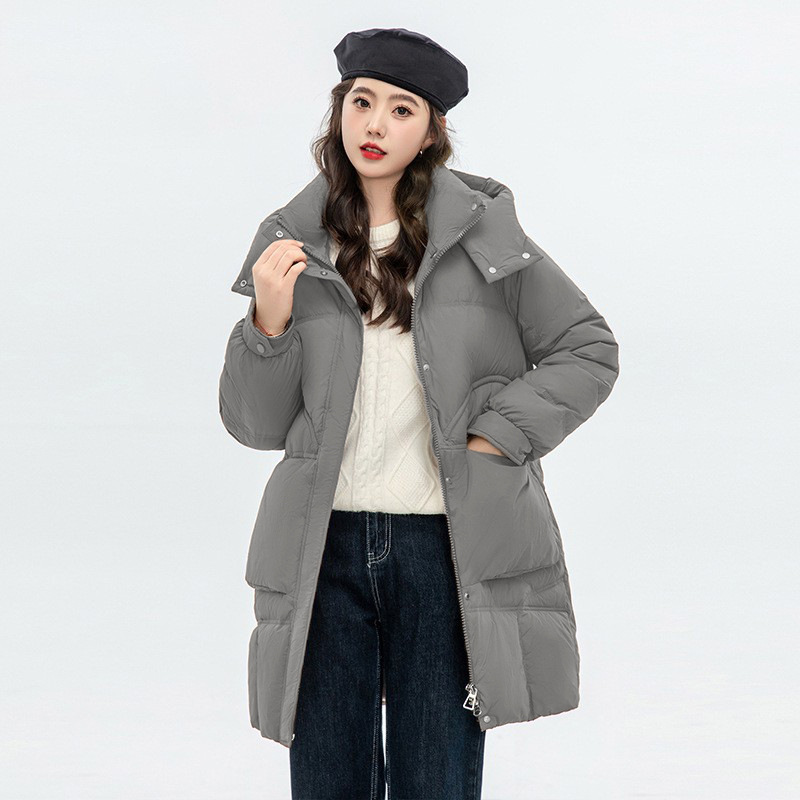 Clearance Women's down Jacket Winter New Style Duck down Mid-Length Korean Style Pinghu Korean Style Coat Clearance Women's down Jacket Winter New Style Duck down Mid-Length Korean Style Pinghu Korean Style Coat