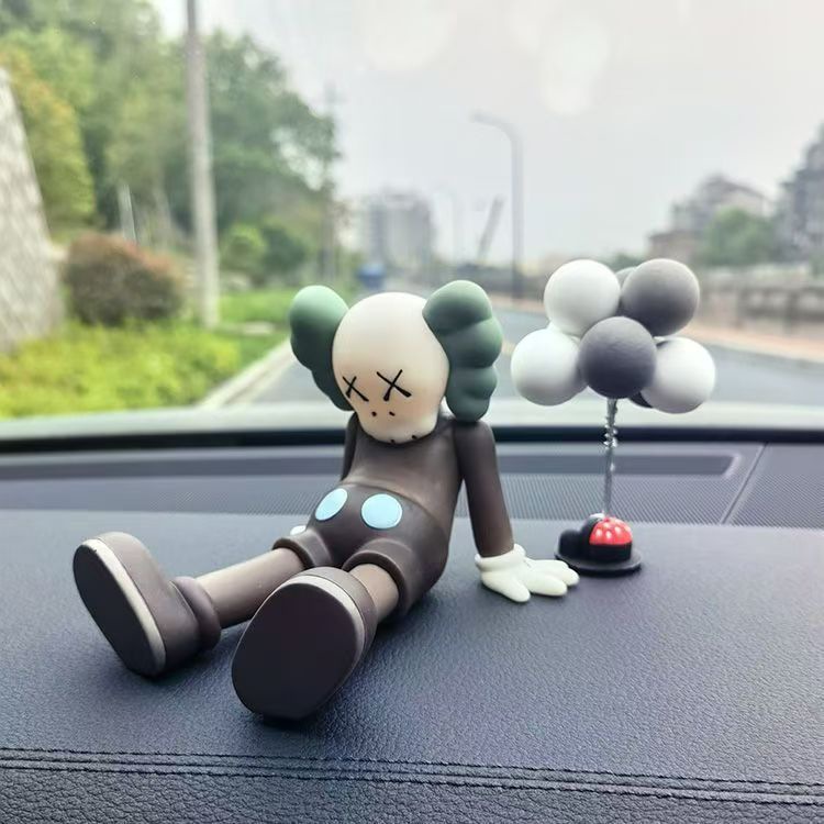 Sitting brown [vinyl material] + gray ball