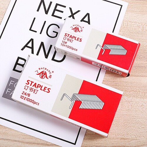 Yuanchang stationery small staplers 10# binding staples office supplies 1000 pieces/box staplers wholesale
