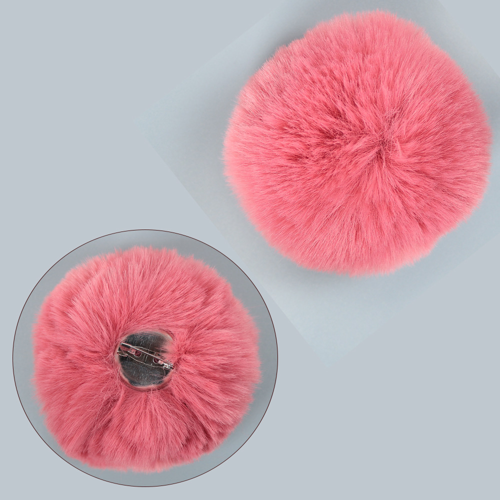 가죽 핑크 * 6cm 핀