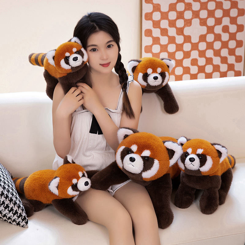 Cartoon Simulation Little Raccoon Doll Plush Toy Raccoon Doll Children's Pacifying Doll Birthday Gift