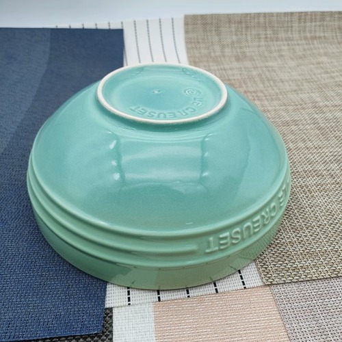 French-style LE cool color soup bowl large 22cm ceramic bowl round household ramen salad 9-inch soup bowl macaron