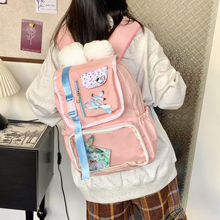 Schoolbag Junior High School Women's Large Capacity High-value Korean Ins Style Japanese Backpack Women's Large Capacity Cute Backpack Women's