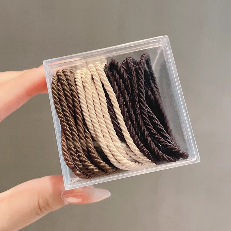 Cuerda para el cabello con cola de caballo alta para mujer 2025 nueva cuerda para el cabello de alta elasticidad y durabilidad para niñas con funda de goma para el cabello