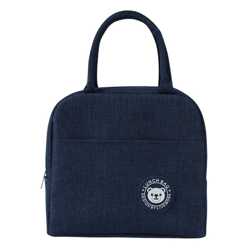 Bolsa térmica portátil con diseño de oso original, aislante, para lonchera, suministro al por mayor