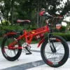 Folding magic red [Single -speed luxury version+car basket+cargo D10