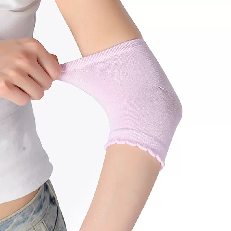 凝胶保湿护肘护脚后跟带花边后跟套套脚保护袜套吸汗防摩擦