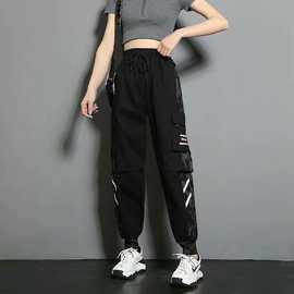 2021春秋新款工装裤女束脚显瘦宽松休闲潮牌学生韩版宽松超火裤子