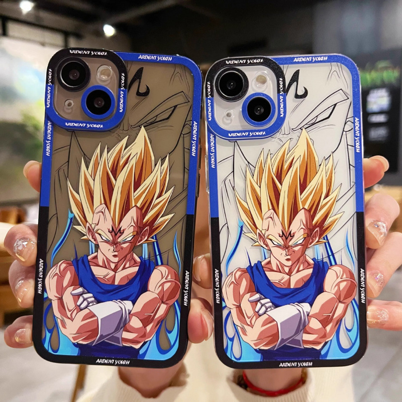 Cross-border Southeast Asia Mobile Phone Case Apple 16 Saiya iPhone15promax Foreign Trade 14 Transparent 13 Dragon Ball