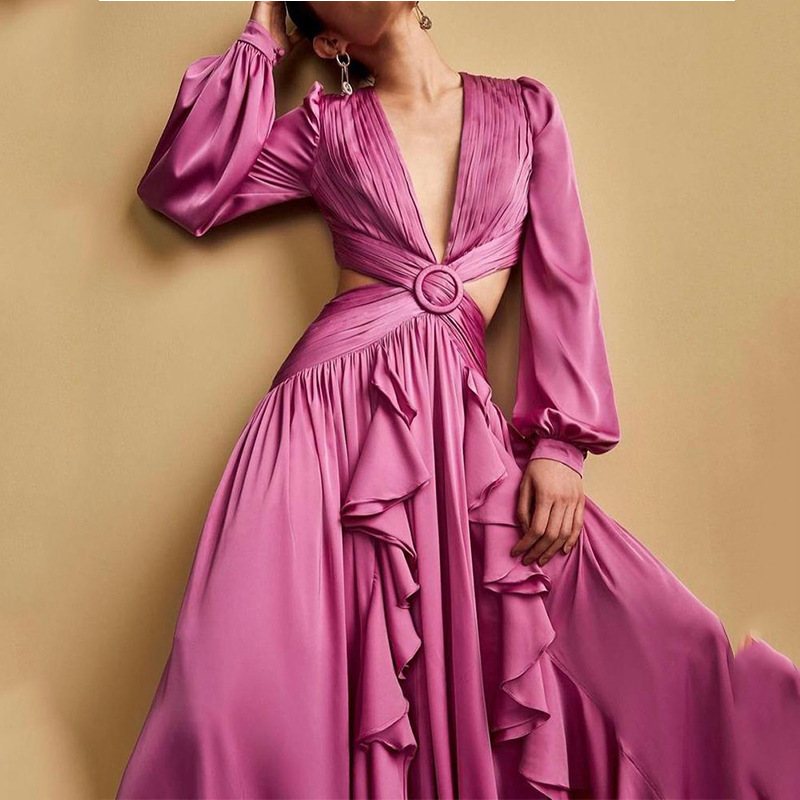 V-neck Lace Dress Image 4