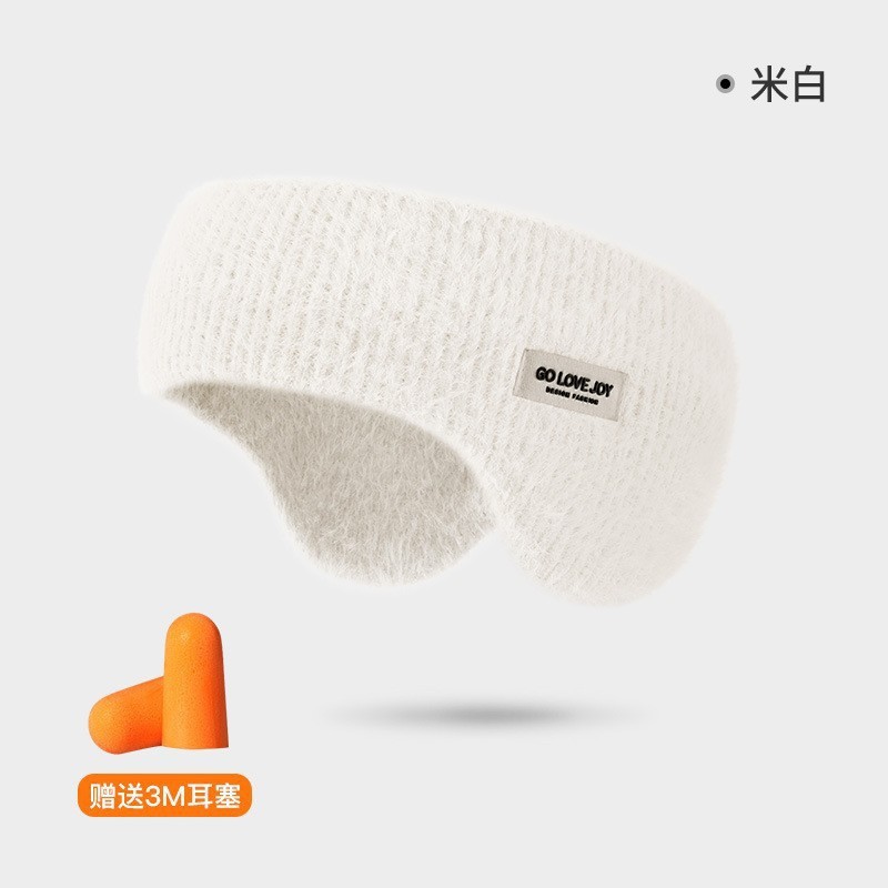 Invierno nuevas orejeras cálidas orejeras de punto de lana a prueba de viento a prueba de frío anticongelante orejeras forradas de lana DEZ43