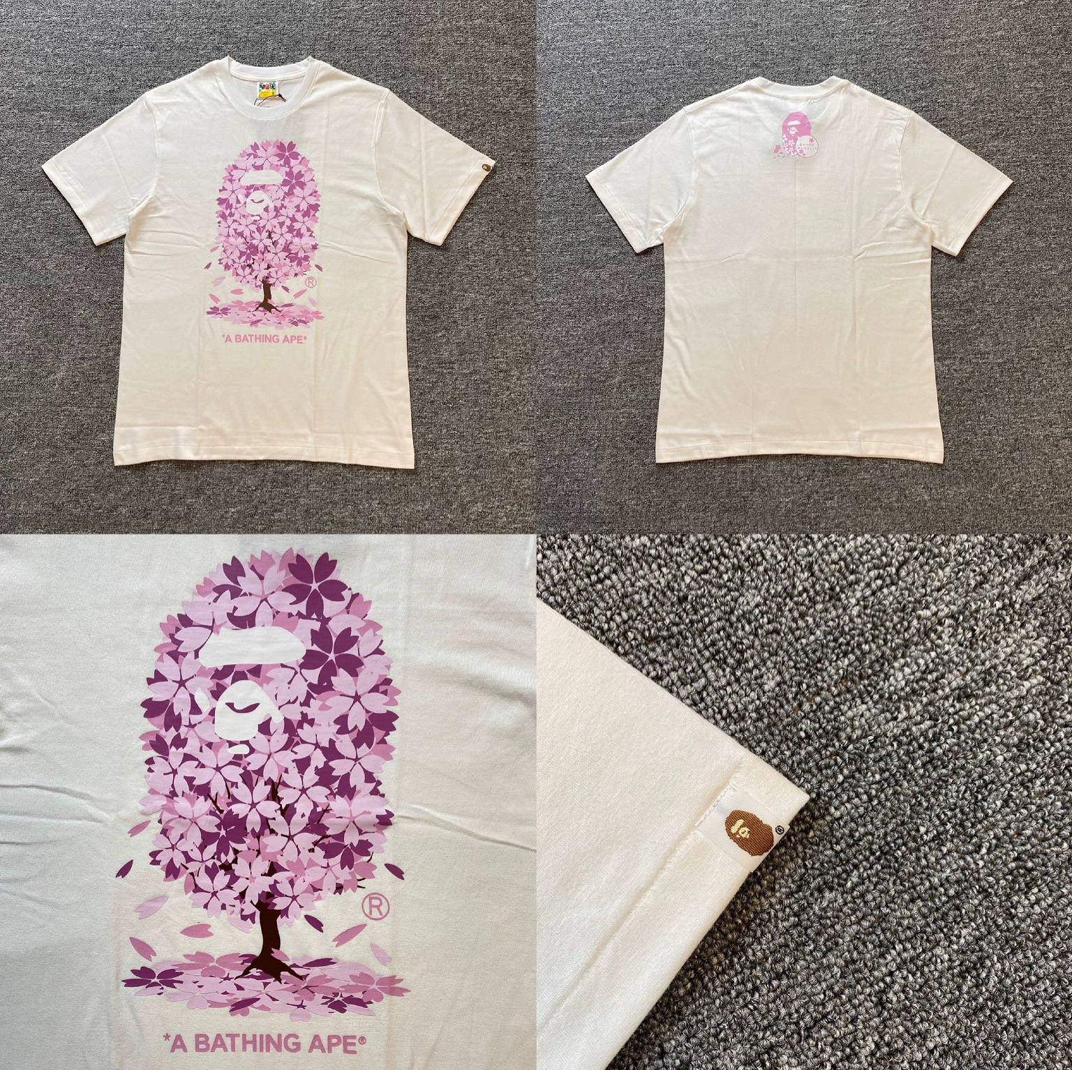 Стильный брендовый топ BAPE с половинными рукавами TEE для мужчин и женщин, камуфляж голова обезьяны, высокого уровня, свободный крой, короткий рукав