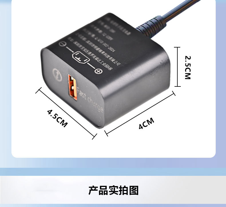 Electric Car Mobile Phone Charger 66W Fast Charging Flash Charging Converter 48v60v72v100v Universal Type