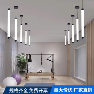 Led Round Strip Light 360-Degree Full-Body Illumination 4/5/ 8cm Acrylic Hanging Wire Exhibition Hall Decorative Light