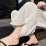 春夏显瘦薄款高腰灯笼裤