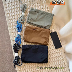 032194  秋季新品女士轻便小巧休闲百搭三色折叠包 2025