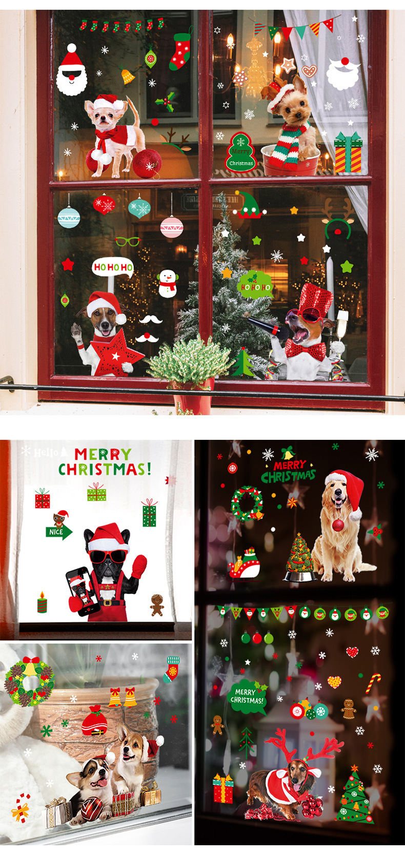 Wholesale Christmas Pattern Window Wall Stickers Nihaojewelry display picture 2
