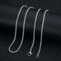 3.0*60cm Steel Color Square Pearl Chain