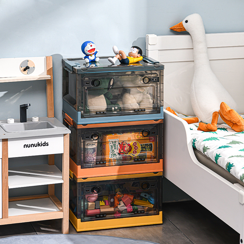 Пластиковый прозрачный ящик для хранения, игрушка, очень большая пластиковая коробка для хранения, увеличенная толщина