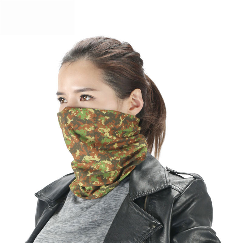 Camouflage Outdoor RPET Green Environmental Protection Regenerated Polyester Riding Headscarf Magic Seamless Scarf