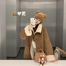 100羊羔毛暖熊抱抱 全羊毛皮毛一体双面可穿保暖厚外套皮草大衣