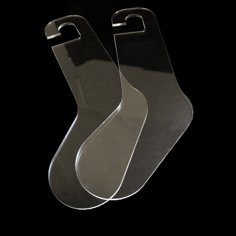 Transparent Acrylic Sock Mold Support Board Children's Stockings Display Props Straight Socks Hanging Board Mid-Calf Socks Transparent Acrylic Sock Mold Support Board Children's Stockings Display Props Straight Socks Hanging Board Mid-Calf Socks