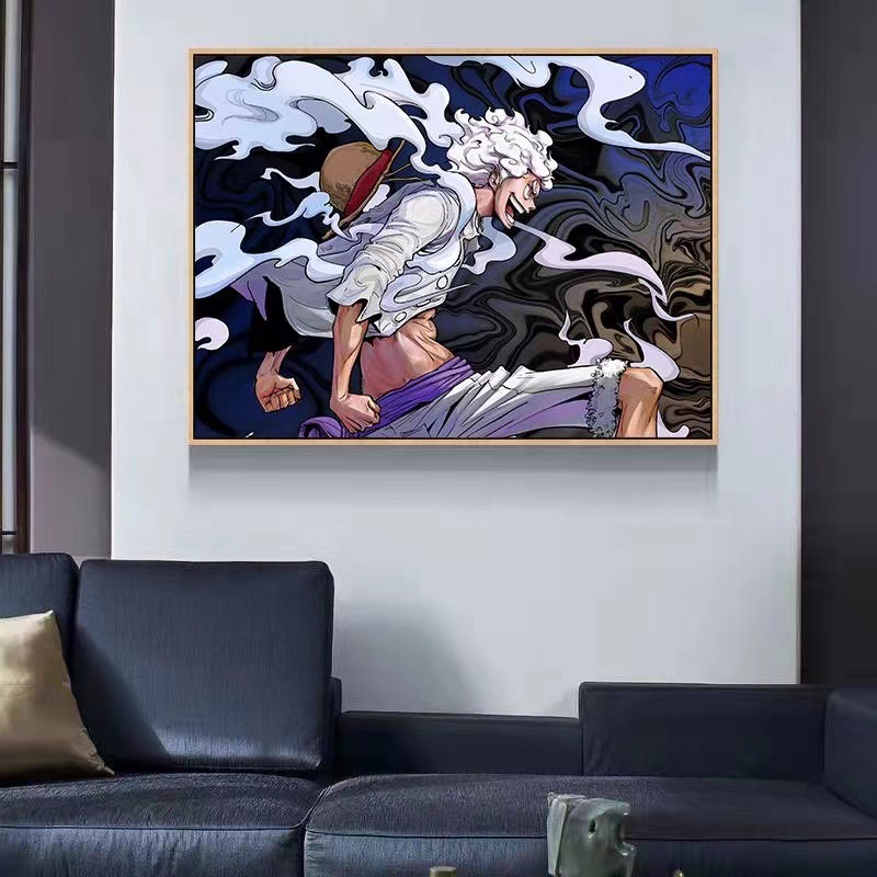 Lufei de cinco velocidades de una pieza digital de pintura al óleo de bricolaje relleno de color de pintura hecha a mano pintura al óleo de acrílico al por mayor