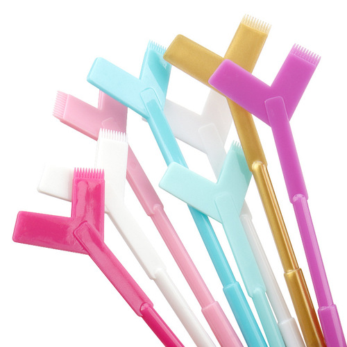Wholesale false eyelash auxiliary tools three-in-one eyelash perm stick y brush doll perm auxiliary eyelash grafting tool