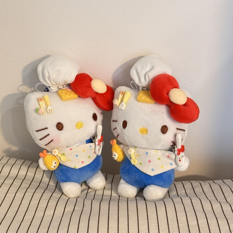 かわいいシェフインターネット有名人猫ぬいぐるみ人形女の子の誕生日プレゼント要塞バックルバッグぶら下げ装飾|undefined