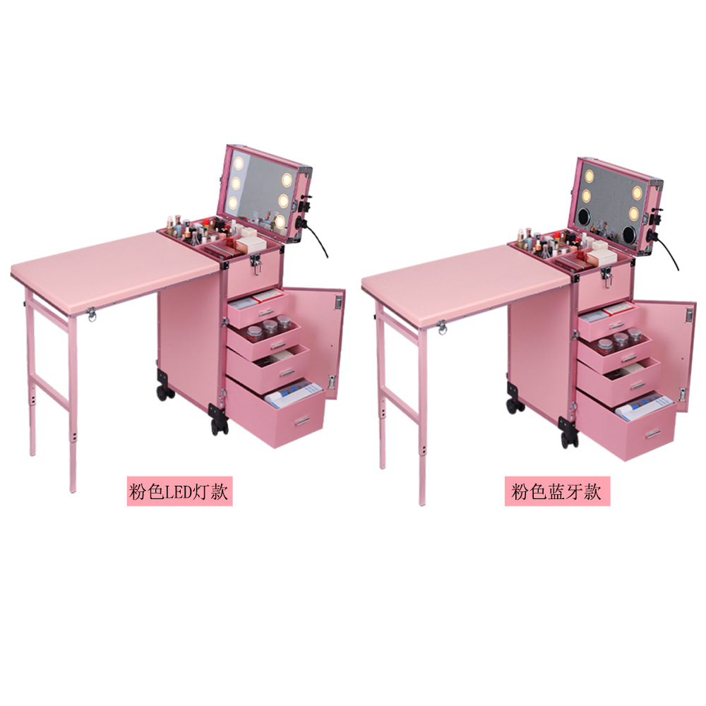 Caja de maquillaje de gran capacidad, multifuncional, ideal para cosméticos y manicura, calidad premium