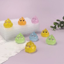 夜光卡通搞怪立体便便diy树脂桌面文具盒车载装饰微景观摆件批发