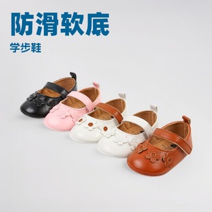 2023 new autumn small flower baby shoes soft bottom non-slip toddler shoes baby princess shoes M2044