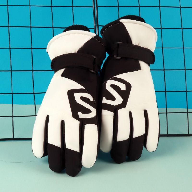 Unisex Warm Ski riding thickened windproof, waterproof, cold fleece warm touch screen winter gloves for men and women_voghion.com