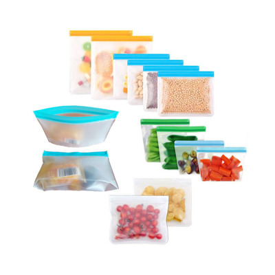 彩色食品储存保鲜袋冰箱食物收纳保鲜袋PEVA食品袋储存保鲜自封袋